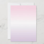 Boterfly Birthday Invitation Kaart (Achterkant)