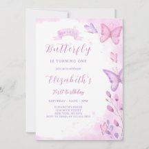 Boterfly Birthday Invitation