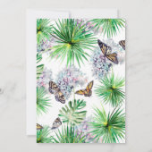 Boterfly Birthday Invitation Kaart (Achterkant)