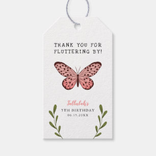 Boterfly Birthday party fluttering door dank u Cadeaulabel