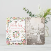 Boterfly Birthday Party Invitations for a Girl Kaart (Staand voorkant)