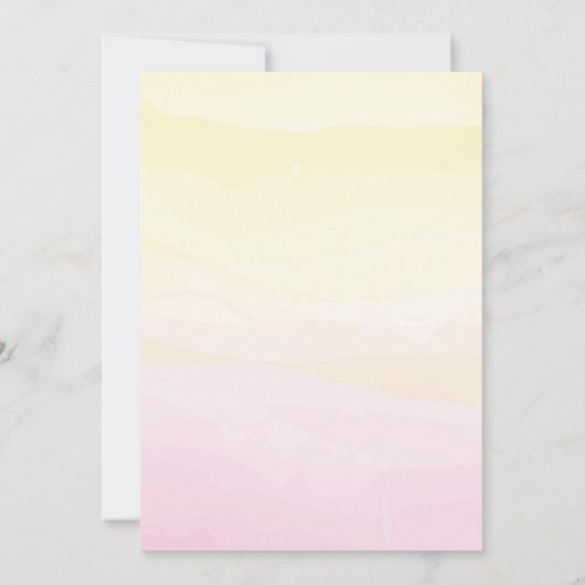 Boterfly Birthday Party Invitations Kaart (Achterkant)