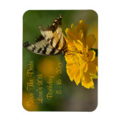 Boterfly Birthday Save the Date Magneet (Verticaal)