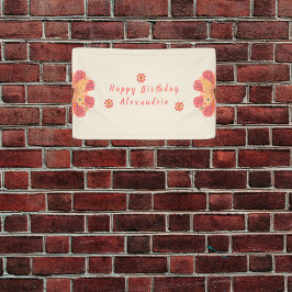 Boterfly Birthday Spandoek