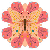 Boterfly Birthday Spandoek