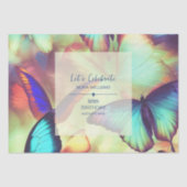 Boterfly Birthday Tissuepapier (Voorkant)