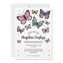 Boterfly Birthday Waterverf Glitter Download