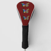 Boterfly bloesems in een Floral Hybrid  Golfheadcover (Voorkant)