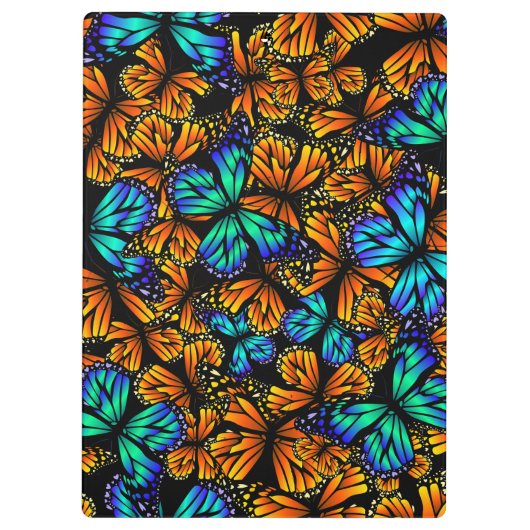 Boterfly Blue Oranje Hive | Klembord voor vlinder (Achterkant)