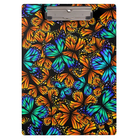 Boterfly Blue Oranje Hive | Klembord voor vlinder (Voorkant)