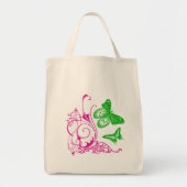 Boterfly Blue Organic Canvas tas (Voorkant)