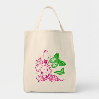 Boterfly Blue Organic Canvas tas