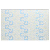 Boterfly Blue Yellow Polka Dots Stof (Yard (91,4 cm))