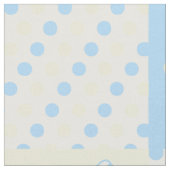 Boterfly Blue Yellow Polka Dots Stof (Close Up)