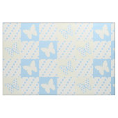 Boterfly Blue Yellow Polka Dots Stof (Fat Quarter)