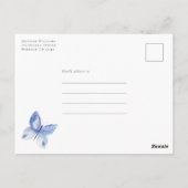 Boterfly Bridal Shower Invitation Briefkaart (Achterkant)