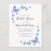 Boterfly Bridal Shower Invitation Briefkaart (Voorkant)