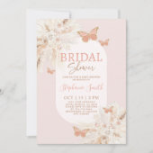 Boterfly Bridal Shower Invitation Kaart (Voorkant)