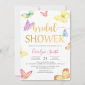 Boterfly Bridal Shower Invitation Kaart (Voorkant)