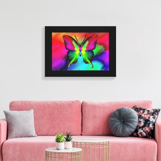Boterfly Canvass Print (Insitu (Woonkamer))