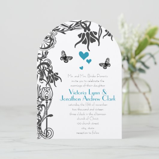 Boterfly Christelijke feiale weddenschap Kaart (Staand voorkant)