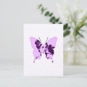 Boterfly Collage Cameo Briefkaart (Staand voorkant)