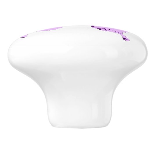 Boterfly Collage Cameo Keramische Knop (Zijkant)