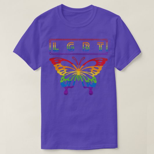 Boterfly Colorful LGBT T-shirt (Design voorkant)