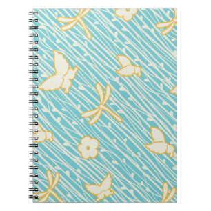 Boterfly Dragonfly spiral notebook Notitieboek
