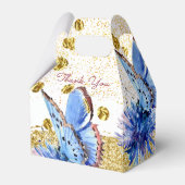 Boterfly Elegant Modern Wedding Favor Box Bedankdoosjes (Achterkant)