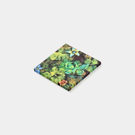 Boterfly en bloem Rodilius Post it Notes (Schuin)