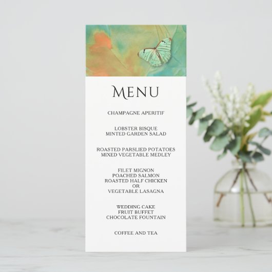 Boterfly en het Menu van de Weddenschap van de Zui (Staand voorkant)