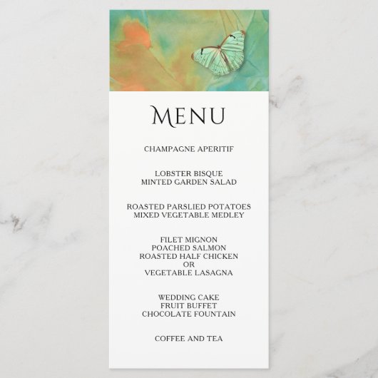 Boterfly en het Menu van de Weddenschap van de Zui (Voorkant)