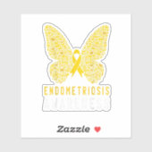 Boterfly Endometriosis Awareness Maand Sticker (Vel)