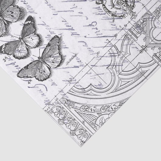 Boterfly Ephemera Tissuepapier (Detail)