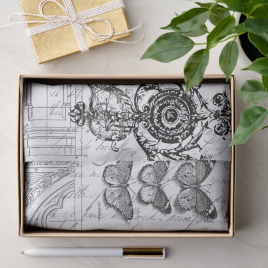 Boterfly Ephemera Tissuepapier (Geschenk)