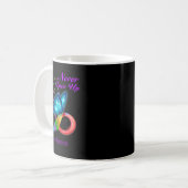 Boterfly Epilepsy Bewustheid Koffiemok (Voorkant links)