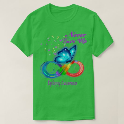 Boterfly Epilepsy Bewustheid T-shirt (Design voorkant)