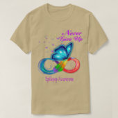Boterfly Epilepsy Bewustheid T-shirt (Design voorkant)