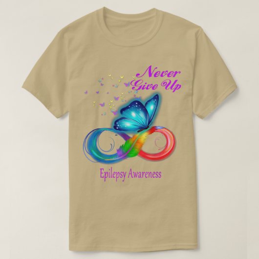 Boterfly Epilepsy Bewustheid T-shirt (Design voorkant)