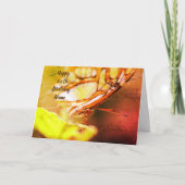 Boterfly Face Natuur Kunst gepersonaliseerde verja Kaart (Voorkant)