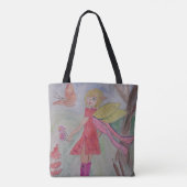 Boterfly Fairy Canvas tas (Achterkant)