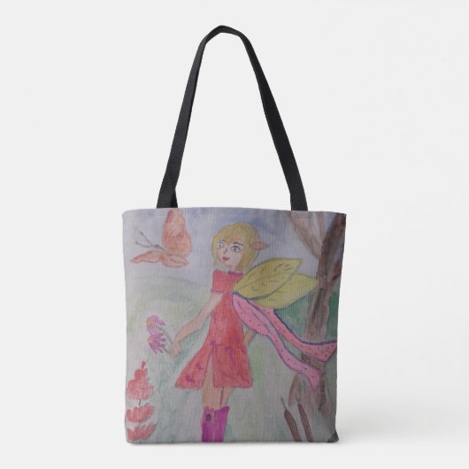 Boterfly Fairy Canvas tas (Achterkant)