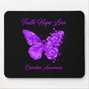 Boterfly Faith Hope Love Overdosis Awareness Muismat