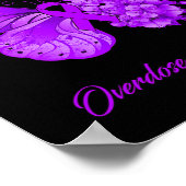 Boterfly Faith Hope Love Overdosis Awareness Poster (Hoek)
