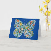 Boterfly Floral Art Kaart Series 13 (Gele Bloem)