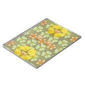 Boterfly Floral Botanical Art Nouveau Notitieboek (Linkerzijde)