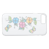 Boterfly Floral Graphic Waterverf Case-Mate iPhone Case (Achterkant (Horizontaal))