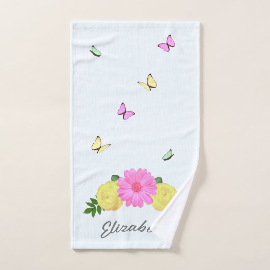 Boterfly Floral Handdoek (Handdoek)