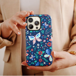 Boterfly Floral II iPhone   iPhone-draagtas voor v Case-Mate iPhone Case